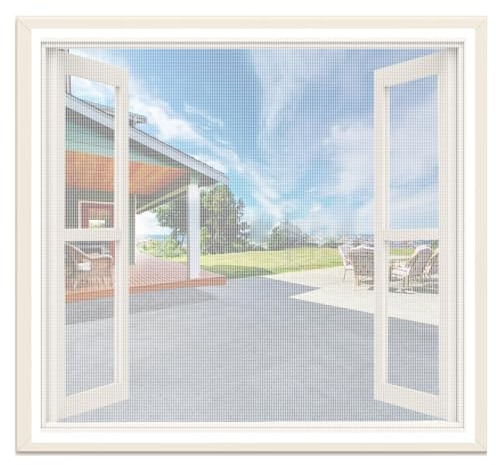 Pantalla de Ventana Blanco W85 x H170cm Cortina antimoscas para protección contra insectos,reutilizable,plegable,el aire puede fluir libremente