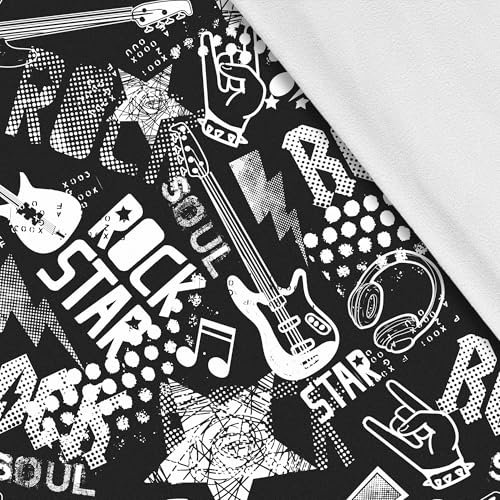 HEKO PANELS Softshell Stoff Meterware Outdoor Stoff Wasserfest Mit Fleece Stoff Zum Nähen Nähstoffe Windfest Für Jacke Wandern Sport Overall Rockstar 1 Meter 145 x 100 cm