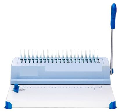JOXLOVER Bindemaschine, Binder, A4 GRÖßE Kamm-typ Bindemaschine 230 Manuelle Gummi Ring Klemme Dual-use-Maschine 21 Loch Datei Punch Bindemaschine 1 pc für Briefpapier im Format A4, A5