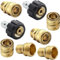 8 tlg Hochdruckreiniger Adapter Set, Schnellkupplungs-Set, M22-Drehgelenk auf 3/8 Zoll Schnellkupplung, Metrisches M22–14 mm Innengewinde auf Außengewinde, 3/4 Zoll auf Schnellverschluss