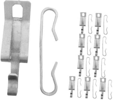 Lurrose 20pezzi Clip Per Riscaldanti Da Tetto Clip Per Tetti in Alluminio Resistente Distanziatori Per Esterni Kit Di Fermagli Per Grondaie Adatti Per Installazione Su Tegole Inclinate Di