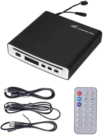 Muuookka Lecteur CD Universel pour Voiture, Appareil Portable Externe Doté de Ports USB/AUX Type-C, Compatible avec Voiture, Téléviseur, Ordinateur Portable