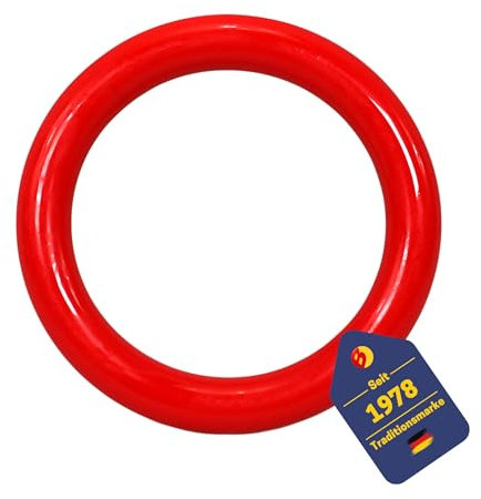 BEST SPORTING Tauchring, glatt oder mit Lamellen, gelb, grün oder rot (rot-glatt)