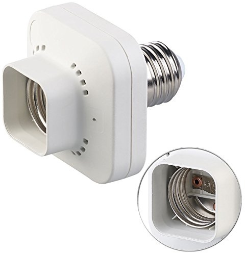 CASAcontrol Zubehör zu Funkschalter Set: E27-Lampenfassung für kinetische Funk-Schalter KFS-100, bis 60 Watt (Funkschalter E27, Lampenfassung mit)