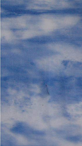 Wachsverzierfolien mit Wolken Anzahl 1 Stück, Größe 225 x 90 mm, Farbe hellblau/weiß