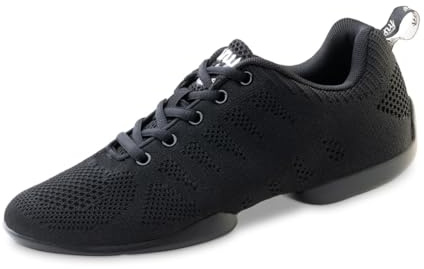 Anna Kern Uomini Dance Sneakers/Scarpe da Ballo 4020 Bold - Nero - Suola Sneaker [UK 10,5]
