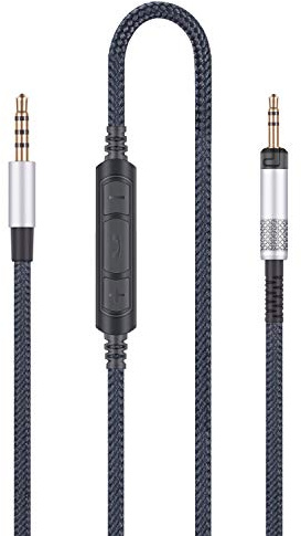 Audio Replacement Cable Compatible with Sennheiser HD598 HD598 SE, HD518 HD598 Cs, HD599 HD569 HD579 Headphone, Audio Cord Compatible with Samsung Galaxy Huawei with in-Line Mic Remote Volume Control