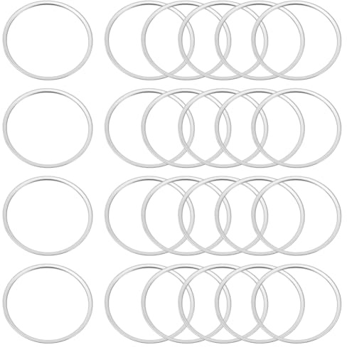 UNICRAFTALE About 100pcs 20mm O Ring Link Charm Stainless Steel Linking Rings Circle Frames Connectors Ring Jewelry Links for Bracelet Necklace Jewelry Making, Stainless Steel Color