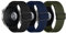 LanQii Bracelet 22MM Compatible avec Garmin Forerunner 265/255/Vivoactive 4/Venu 2, Huawei Watch 4 Pro/4/Ultimate/Buds - Nylon Sport Élastique pour Femme et Homme - Noir/Bleu/Vert