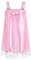 Satini Lingerie Satin Sissy Babydoll Ruffles Frilly Lace Slip Nightwear (Baby Pink, M)