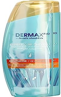 Head & Shoulders Dermax Pro by Head & Shoulders Revitalized Anti-Schuppen Shampoo | Mit Niacinamid, Aloe Vera und Vitamin E | Für trockene Kopfhaut und dünner werdendes Haar | 2 x 225 ml