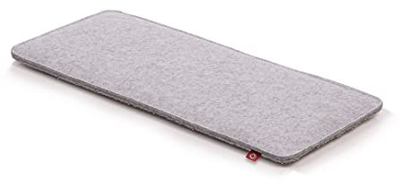 CanadianCat Company | Katzen Fensterliege Filzmatte für Fensterbänke, gepolsterte Fensterbankauflage | hellgrau | Größe S - ca. 60 x 26 cm