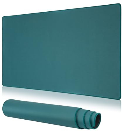 Dizzy Balloon Large Gaming Mouse Pad with Durable Stitched Edges, Extended Waterproof Green Mouse Mat with Non-Slip Rubber Base, Desk Topper Mat, Keyboard Mouse Mousepad (31.50x11.81x0.12)