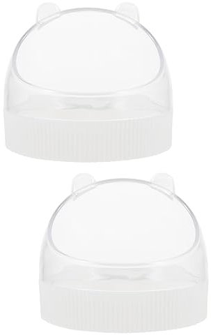 minkissy 2stücke Hamsterfutternapf Aus Acryl Transparente Futter Und Wasserschale Für Kleintiere Für Hamster Und Chinchillas Leicht Zu Reinigen Und rutschfest Kompakte Für