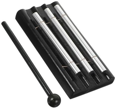TOGEVAL Holz Windspiel Percussion Instrument Mit Mallet Dreiton-chime Für Yoga Meditation Musikunterricht Und Veranstaltungen Leicht Zu Spielen Handgefertigt Angenehmer