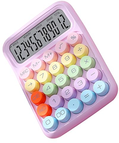 Calculadora, Calculadora Electrónica Multifuncional, Práctica y Eficiente, Colorida para el Hogar y el Aula (Purple)