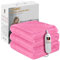 PKBD Electric Blanket Throw,190x130CM Heated Blanket with 9 Heat Settings and Up-to-9-Hours Auto-Off Timer,Machine Washable,Fast Heating,for Home & Office Use,Pink