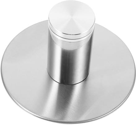 CONGARTENO Piatto Girevole per Torta in Acciaio Inox, Base Argento