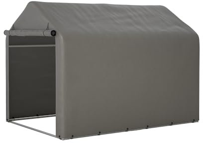Multifunktionale Zeltgarage, 218x157x166 cm, Grau, Wasserdicht, für Motorrad, Fahrrad und Gartengeräte