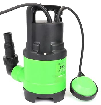 bomba - drenaje de aguas sucias, 400w, 8000 l/h, robusta y eficiente para desagües y evacuación. ideal para uso doméstico y profesional.*