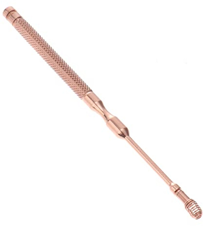 FOMIYES Cucchiaio Auricolare Acciaio Inossidabile con Pulitore Cerume e Leggero per Uso Strumento Riutilizzabile per Orecchie Design Antiscivolo per Comfort e Facilità