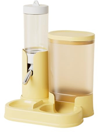 Hamster Feeder, Leak-Proof Design, 13x11x17cm, Automatic Feeder Food Water Dispenser, F-reestanding Cage Feeding With Food Bowl, Easy To Clean, For Hedgehog Pet Gerbils Dwarf