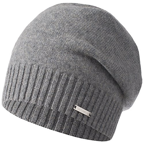 Giesswein Cashmere Beanie - Dünne Kaschmir Mütze Unisex | Feine Strickmütze für Damen & Herren – Longbeanie aus Kaschmir, leicht, weich & elegant