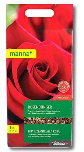 Hauert Manna® Rosendünger 1 kg Kletterrosen Parkrosen Wildrosen Floribunda