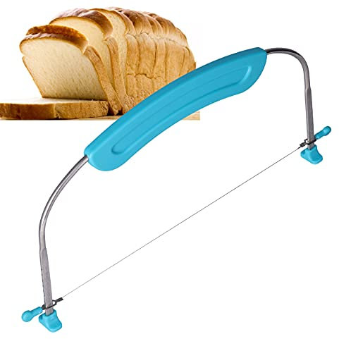 Taglierina livellatrice per torta regolabile, affettatrice per torta in acciaio inossidabile 304 Livellatrice per affettatrice per torta a filo regolabile con manico e bilancia