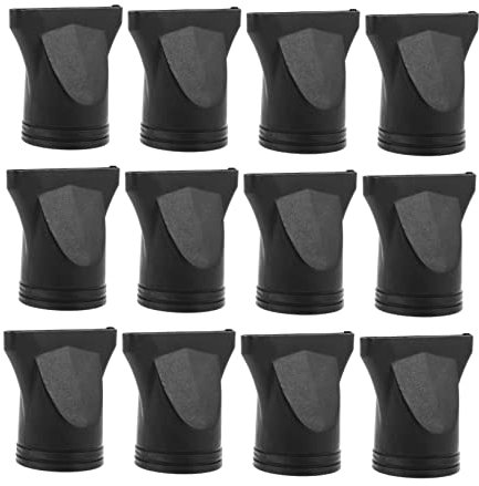 MERRYHAPY 12pezzi Beccucci Phon Neri in Resistente Al Calore Ugelli Soffiatore Capelli Leggeri Per Styling Volume e Controllo Ricci Sostituzione Facile Per Asciugacapelli