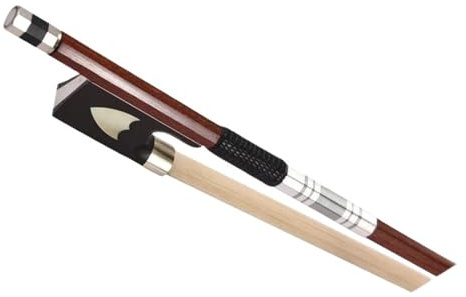 Beginner Violin Bows Violin Bow Full Size 4/4 Wooden Violin Bow Bar Carbon Fiber Core Hybrid Leather Lightweight Stringed Instruments