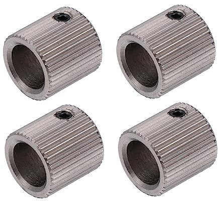 Veemoon 4stücke Extruderrad Zähne Innenloch Edelstahl Zuführzahnrad Antriebszahnrad Für Drucker Filament Zuführungssystem