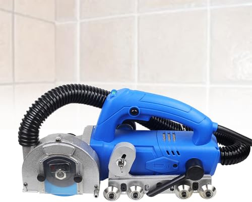 Snabb kakelfogrengöringsmaskin 1200W Inbyggd dammsugare med vattenspraysystem för effektivt fogunderhåll och hörnåtkomst Kompakt elektrisk spårfräs