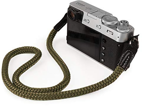 MegaGear Correa de Mano Algodón Ajustable para Cámara DSLR SLR, Compatible con Canon Nikon Sony Olympus Pentax Fujifilm Leica