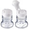 Westmark Contenitori per spezie universali, Capacità: 40 ml l'uno, Vetro/Plastica, Paris Snap, Bianco/Trasparente, 63052270