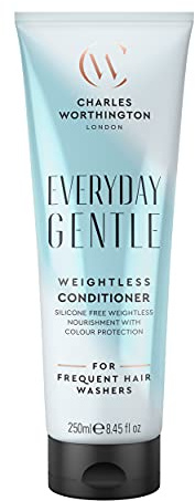 Charles Worthington Everyday Gentle Weightless Conditioner, Nourish and Protect, Salon Conditioner for Everyday Use, 250 ml