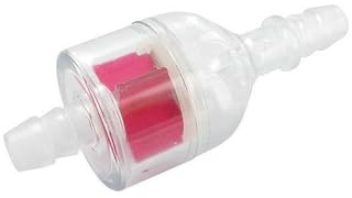 Benzinfilter Fast Flow II rot universal, 7mm, kompatibel mit Roller, Mofa | Als Zusatz- oder Ersatzfilter nutzbar, mit großer Benzinkammer; kompatibel mit Moped, Quad; Einbaurichtung beachten
