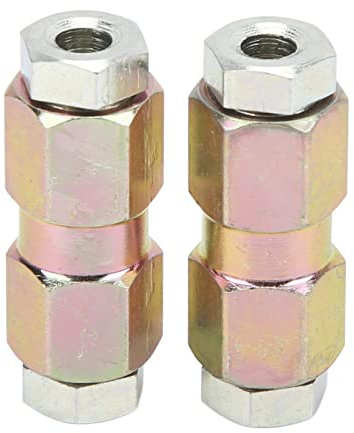 2 Uds Conectores de Tubería de Freno, Tuerca Macho Y Hembra en Línea de Metal de 10 Mm / 0,39 Pulgadas para Uniones de Línea de Freno de Tubería de Aceite de 3/16 Pulgadas, Accesorio de Coche