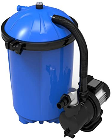 La zappa Pompa di filtraggio con Aqualoon per Piscine Fuori Terra depuratore a Pressione da 8500 lt/h 450 W