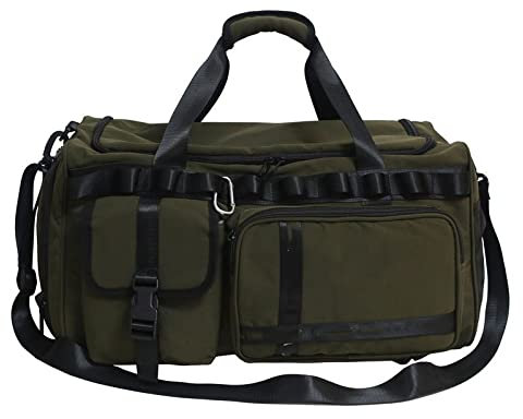 KLZUOPT Wanderrucksack, Unisex, Sport, Sporttasche, Outdoor, Multifunktions-Reiserucksack, trocken, nass, getrennt, mit Schuhtasche, Fitness, Yoga, Training, Handtasche (Farbe: Armeegrün1)