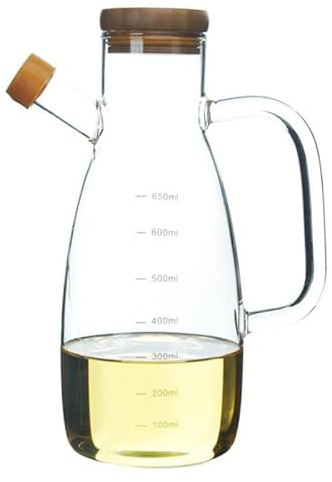 MVSR Oljedispenser, 700 ml olivolja dispenser oljeflaska såsflaska för matlagning, grillning, sallad
