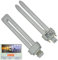 LevoLutz 18W 4 Pin G24Q-2 Compact Fluorescent Lamp 840/Cool White CFL Light Bulbs, Pack of 2, Includes Colour Temperature Info Card.