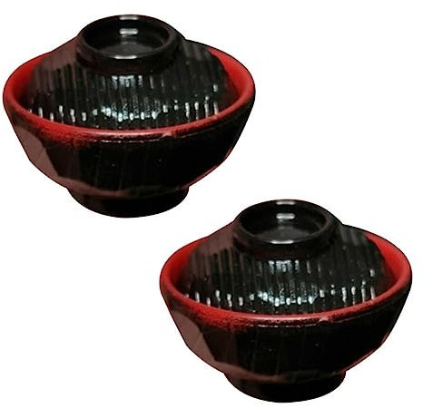 BEBEMOKO 2 Sets Mini Japanese Style Soup Bowl with Lids Decorative Kitchen Accessory for Dollhouses Educational for Compact and Lightweight Design