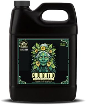 Cronk Nutrients 1L PuurNitro Organic Nitrogen Fertilizer 8-0-0 – Liquid Plant Food for Vegetative Growth – Clean and Concentrated Formula for Soil, Coco, and Hydroponics – PuurOrganics