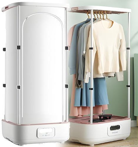 ErShangMao Asciugatrice Portatile, Ferro da Stiro A Vapore Verticale Automatico Senza Fili da 900 W con Telecomando, per Deodorare E Asciugare Rapidamente I Vestiti.