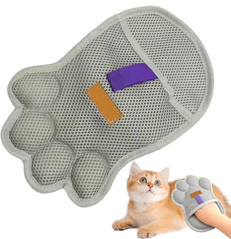 Electrostatic Pet Hair Remover - Washable Double Sided Gloves | Reusable Lint Brush for Puppy Hair Removal Carpet Couch Furniture Car Seat Sofa Bed Clothing or Home Cleaning