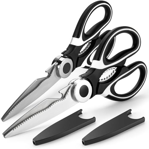 2 Pcs Garden Shears Flower Scissors, Multifunctional Gardening Floral Pruning Shears, Premium Thickened Stainless Steel Floral Scissors for Flower Bar Supplies, Fruits, Plant, Potted Landscapes