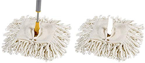 Vermop 9200 & 9210 Pudel Wischer Elastic-Mop mit Stiel, inkl. Ersatz-Mop, beige, 2-teilig (1 Set)