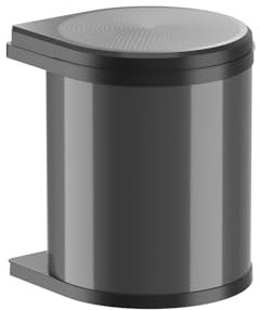 Hailo Abfallsammler 3515071 | Mono Schwenkeimer 15 Liter | Einbau ab 40 cm Unterschrank mit Drehtür | Schwenkautomatik rechts oder links
