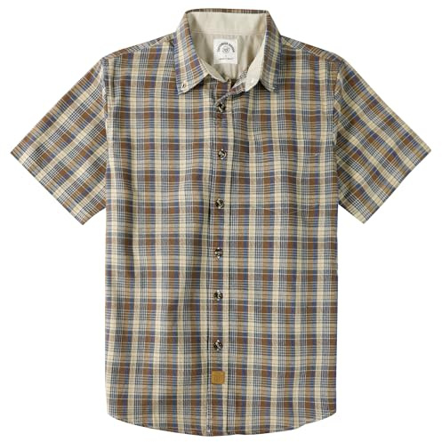 Dubinik® Freizeithemden für Herren Kurzarm Button Down Hemd aus Baumwolle mit Regular Fit
